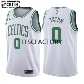 Camiseta Niños NBA Boston Celtics Jayson Tatum 0 Nike 2022-23 Association Edition Blanco Swingman
